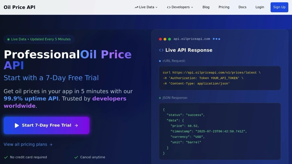 OilpriceAPI