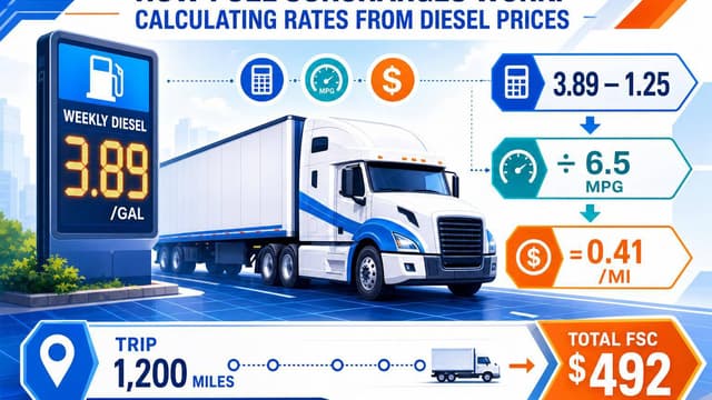 How Fuel Surcharges Work: Calculating Rates from Diesel Prices